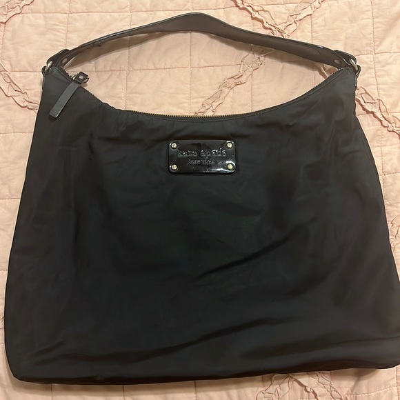 kate spade Handbags - 219. Kate Spade - Beautiful Black Nylon Serena Clinton Street Shoulder Handbag.